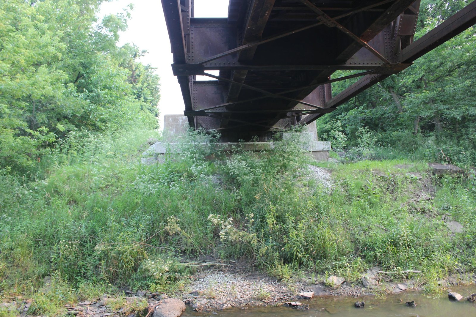 Under bridge